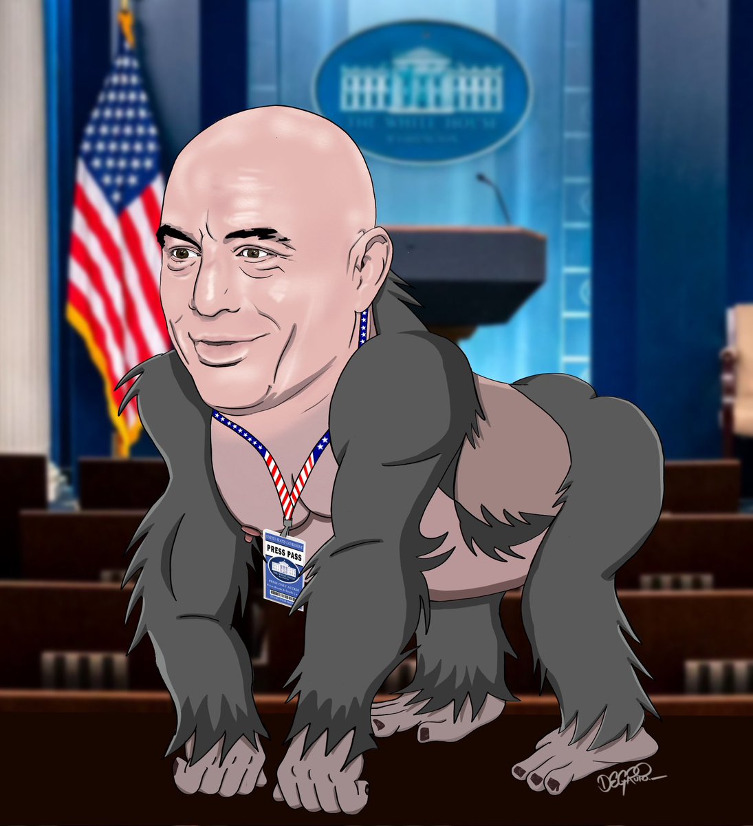 DeGrupo's tweet photo. @joerogan @joeroganhq @JoeRogaNews at the press briefing office #freethepress #freepress https://t.co/uLKoStvUlg