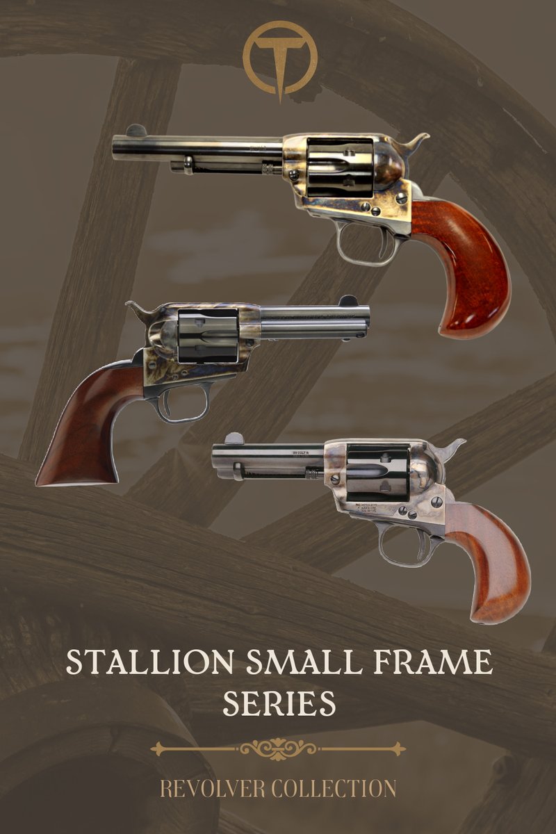 TaylorsFirearms's tweet photo. Small frame. Compact Size. The Stallion revolvers are where it's at! #taylorsfirearms #uberti #compactrevolver https://t.co/EfmdufTlDx