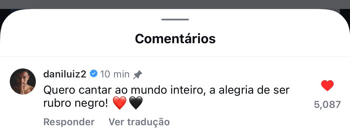 Danilo: “Quero cantar ao mundo inteiro, a alegria de ser rubro-negro”
