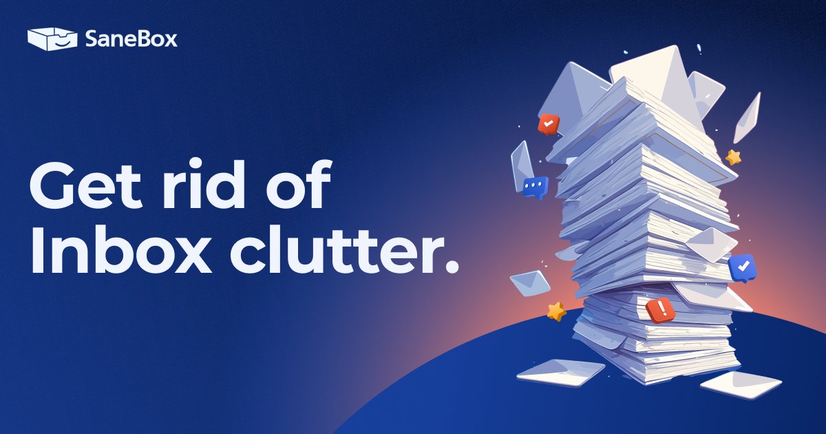 yuan_thomas's tweet photo. It's official: I saved X hours on email with @SaneBox 💌
Get a free month + declutter your Inbox https://t.co/sBLl6WDi65