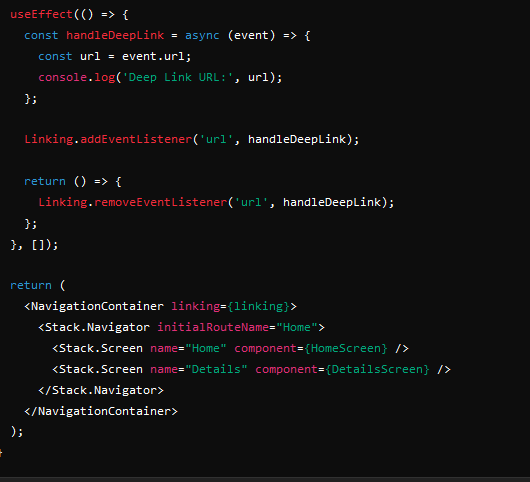 9rohitpdl's tweet photo. Day 22 of #COESISKnowledgeQuest
Explored how to handle deep linking in React Native. Learned how to open specific app screens from external links for a seamless user experience!
#30dayslearningchallenge #COESIS
@coesisnp https://t.co/j06lNOjhPl