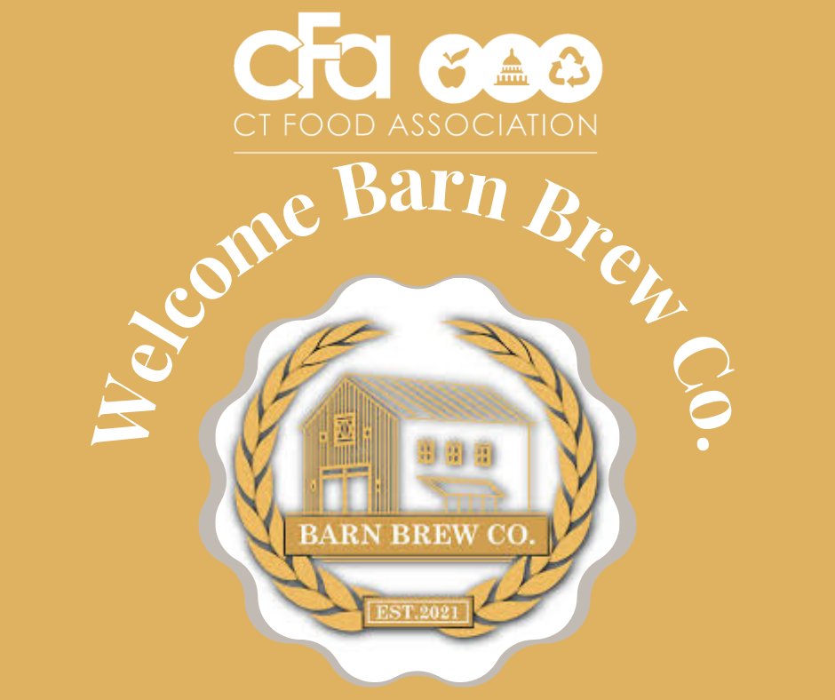 We're thrilled to welcome the Connecticut-based brewery, Barn Brew, to our association! 🍻 #Welcome #CTCraftBeer #ctfood #ctfoodassociation #barnbrew #CT