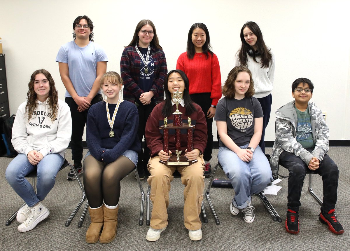 The UIL Academics team took 1st place sweepstakes at the Round Rock Invitational, beating 30+ schools Jan. 25.