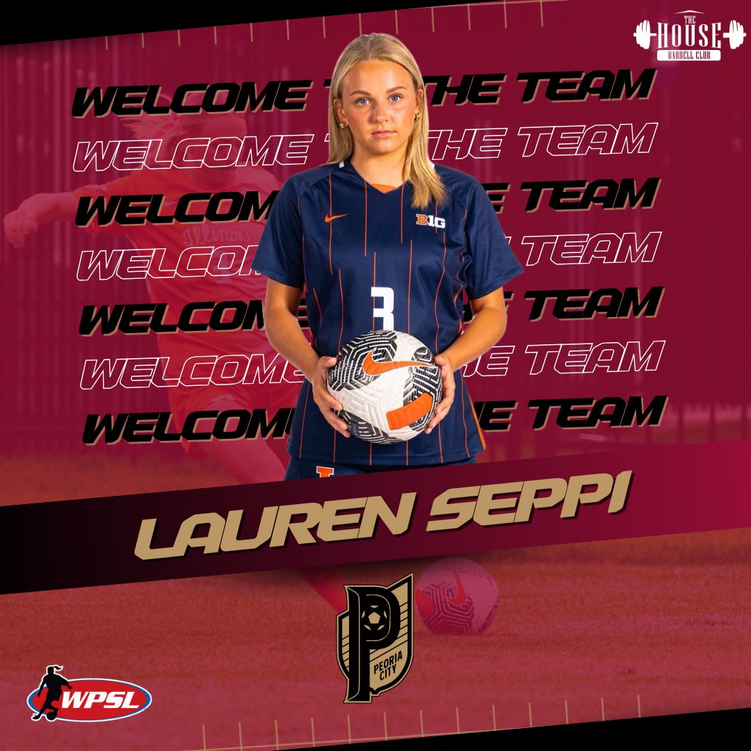 PeoriaCityWPSL's tweet photo. INAUGURAL SEASON ROSTER LAUNCH ⚽️

Peoria City is thrilled to welcome Lauren Seppi to the @WPSL squad! Seppi is a midfielder/forward at the University of Illinois. 

Originally from St. Louis, Missouri - Seppi’s club team was Saint Louis Scott Gallagher. https://t.co/fep13TkDmw