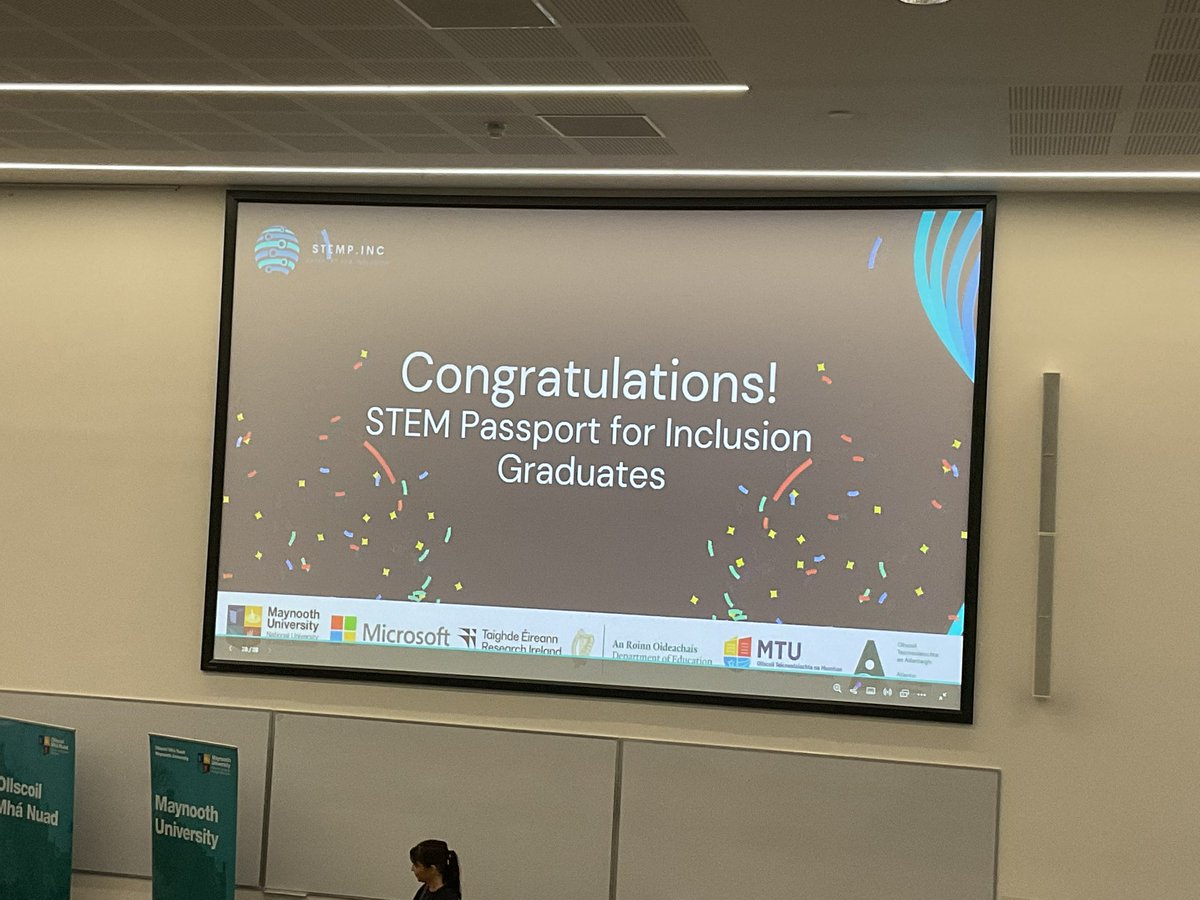 hfcsrathcoole's tweet image. 👩🏻‍🎓✨ STEM Passport for Inclusion Graduation ✨👩🏽‍🎓

A fantastic day at @maynoothuni celebrating the 33 girls who graduated with a level 6, 5-credit module “Introduction to 21st Century STEM skills