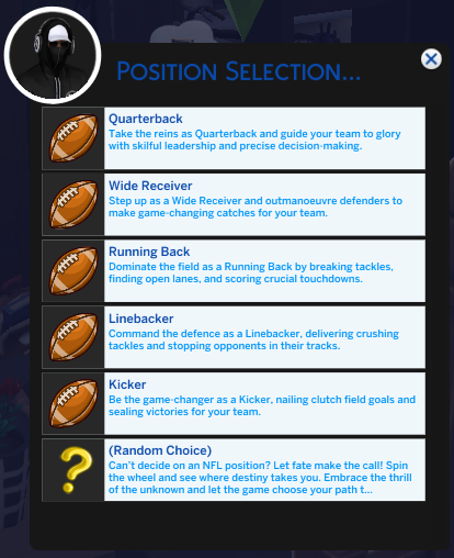 NFL V1 is out on Patreon. With this update, your Sim can  Choose a position, hire an assistant, and even mentor at a youth camp. FREE DOWNLOAD on Feb 14th! 🔗⬇️