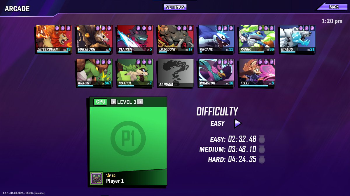 got the abyssal medal for all characters and difficulties in Rivals of Aether 2 because it sounded fun