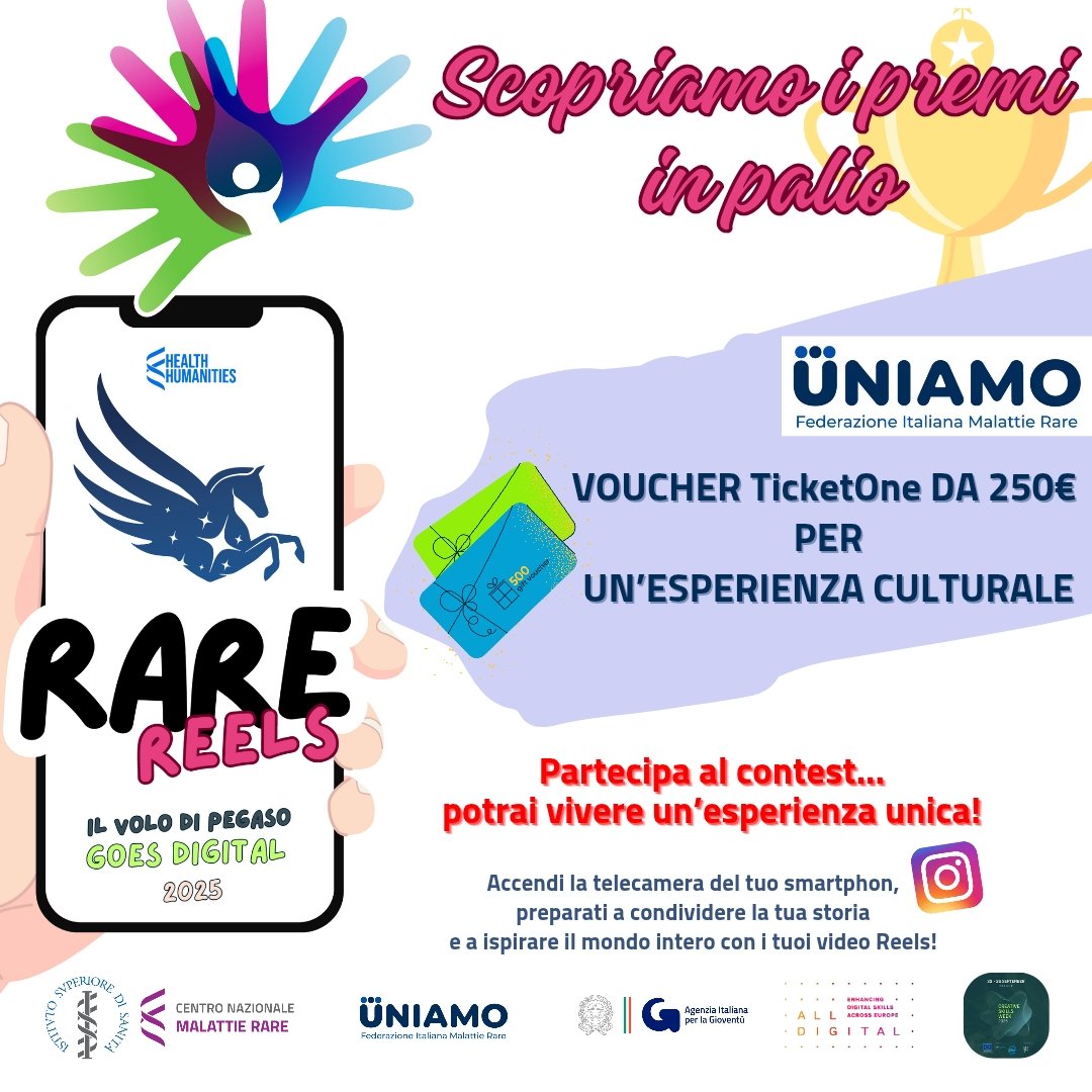 𝐔𝐍𝐈𝐀𝐌𝐎 𝐅𝐞𝐝𝐞𝐫𝐚𝐳𝐢𝐨𝐧𝐞 𝐈𝐭𝐚𝐥𝐢𝐚𝐧𝐚 𝐌𝐚𝐥𝐚𝐭𝐭𝐢𝐞 𝐑𝐚𝐫𝐞 è uno dei Partner del contest #rarereels #pegasogoesdigital 2025!

🔍 Scopri di più sul Partner: uniamo.org