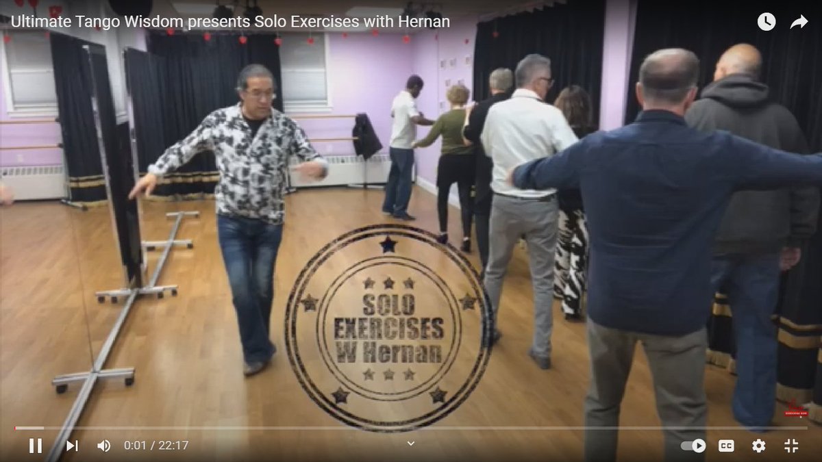 UltimateTango's tweet image. Solo Exercise Carlitos Perez way. Followers and leaders practice separately. Work on your balance and musicality, and introduce new elements.

🎥🎥 Watch full video here:
👉👉 smpl.is/9zelb

#tango #tangodancing #ultimatetango #tangoargentino #tangolessons