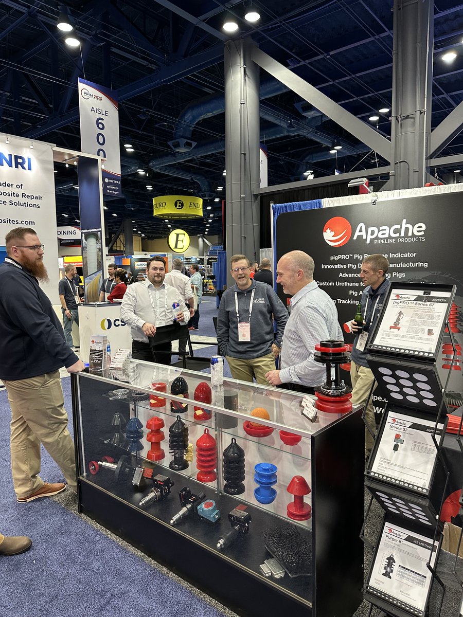 apachepipeline's tweet image. The team has been hard at work down in Houston for the 2025 PPIM Conference!
If you're in the area, be sure to drop by booth 714!
#ApachePipelineProducts #PipelinePigging