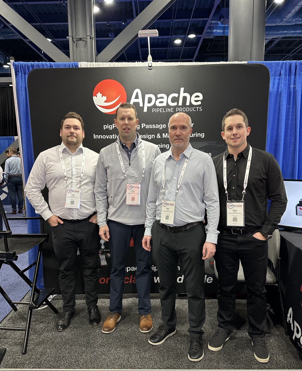 apachepipeline's tweet image. The team has been hard at work down in Houston for the 2025 PPIM Conference!
If you're in the area, be sure to drop by booth 714!
#ApachePipelineProducts #PipelinePigging