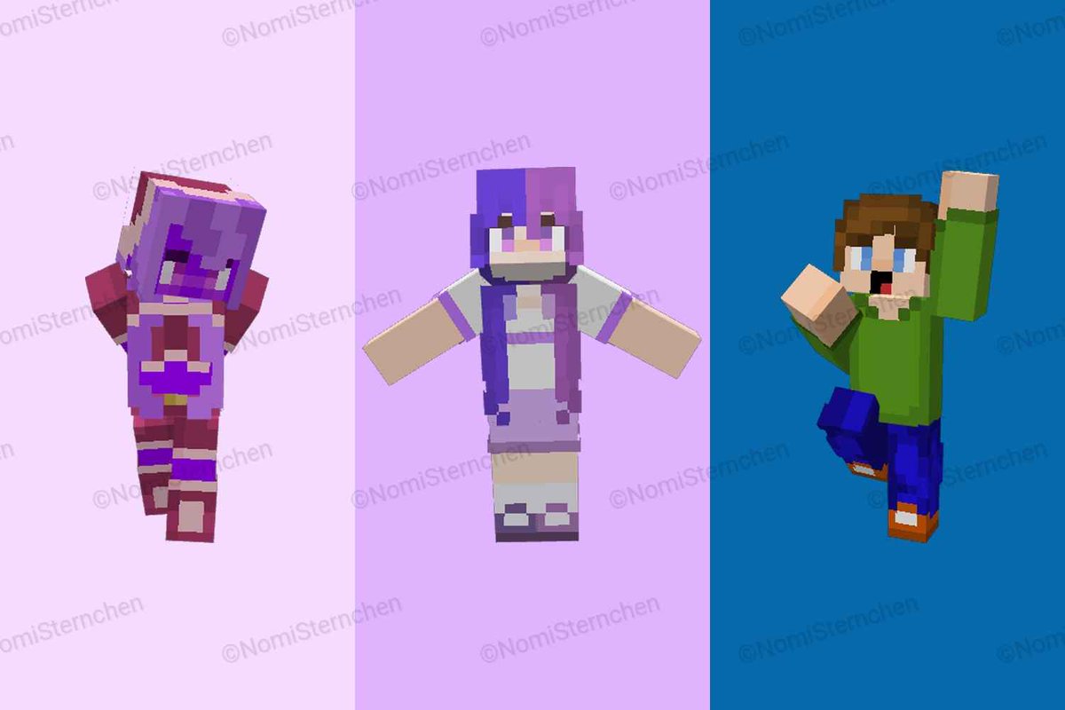 Hewwoooo sweeties💜✨
I definitely need more practice! Just send me a reference and any details that matter to you if you want a skin. I’ll pick people based on my mood :3

Important!
I won't be able to do everyone🥺
Please be patient with me >.<
Like💜 &amp; Repost🔄 are appreciated