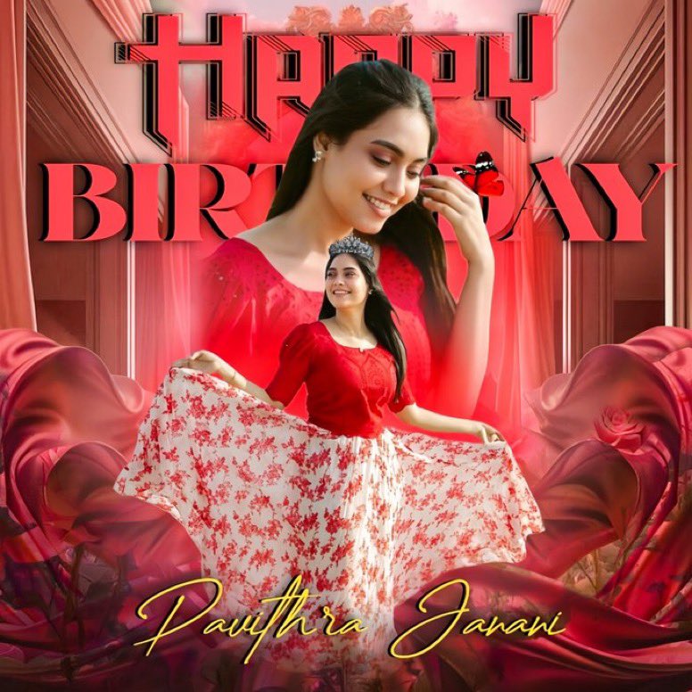 Excited to release the CDP in honor of @PavithraJaanani’s birthday🎉 Wishing you a joyful, successful year ahead, Pavi Ma. May your dreams soar high and your future shine bright.
Happy Birthday Pavi ma💗🥰
 #PokkishamPavithra #PavithraJanani𓃵
#HappyBirthdayPavithra