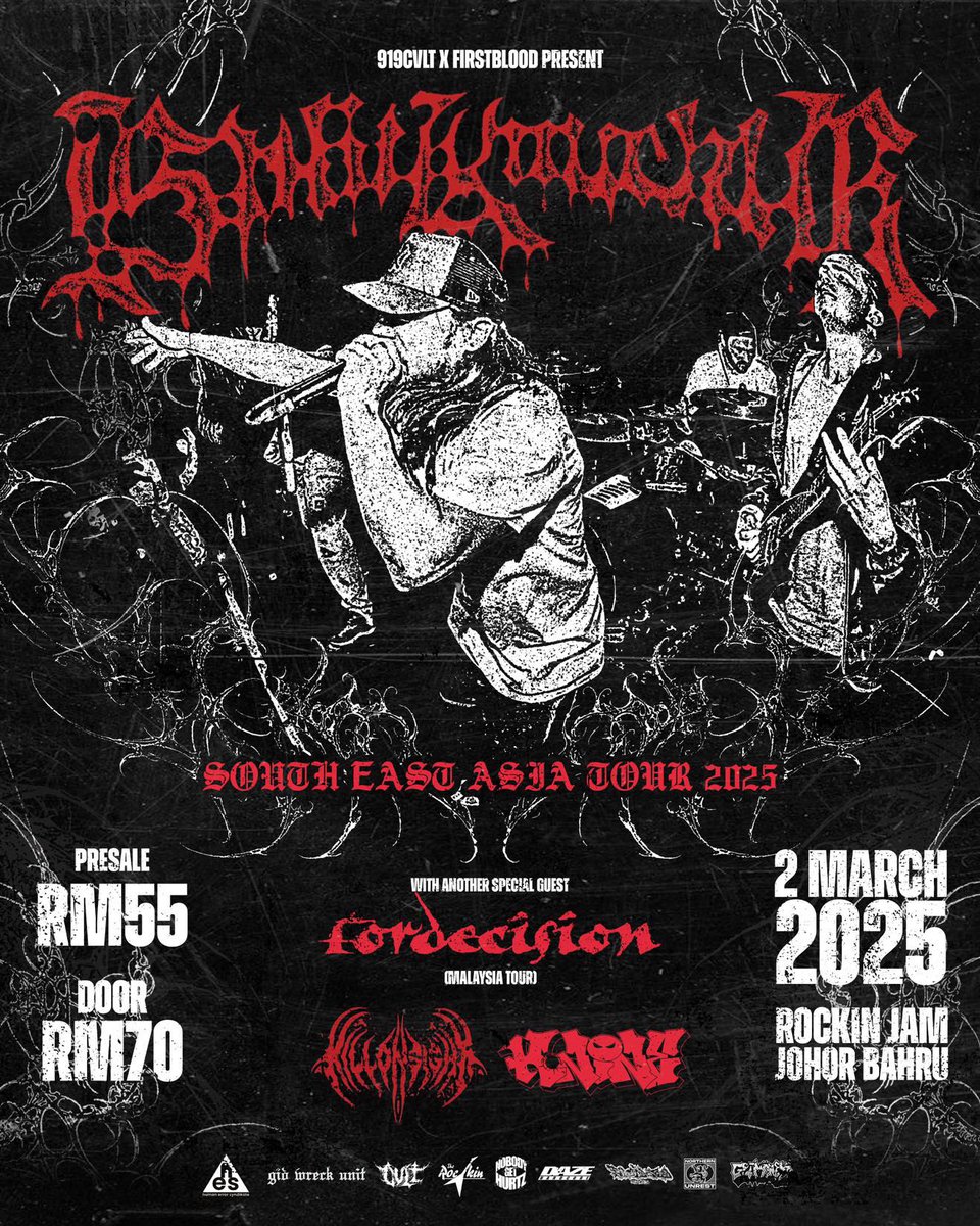 On the upcoming tour, we have the opportunity to tour with the Splitknuckle!!! And The local band in each country is awesome. .