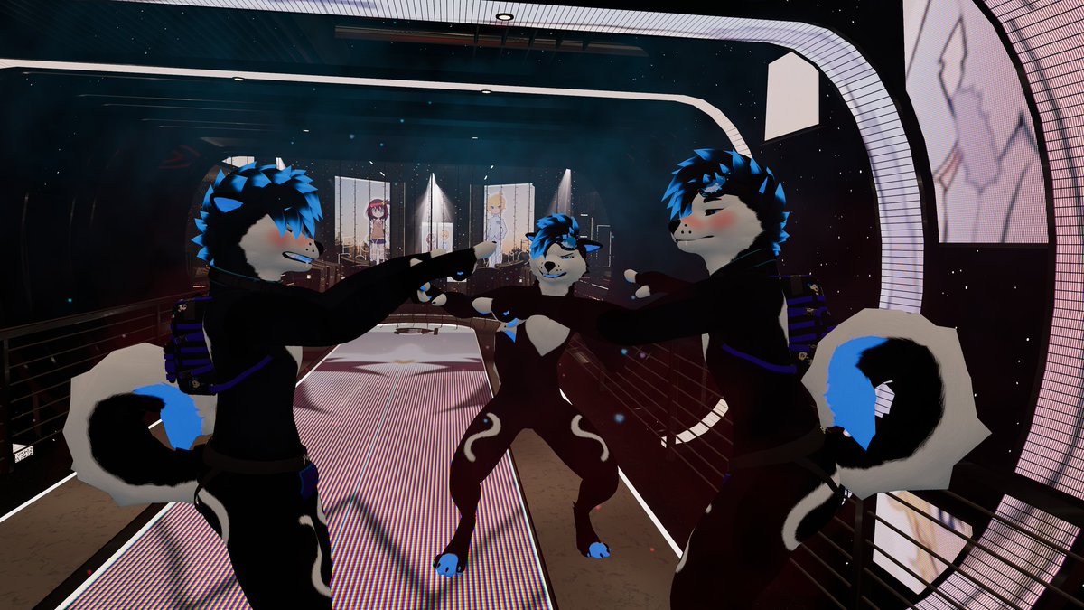 DustFennec's tweet photo. Multiple boyfriends whatever shall I do hehe with 
@KokoCafe17 
@FeddyFluff 
@Taunt3k 
This was a good night https://t.co/IWUBiH5COP