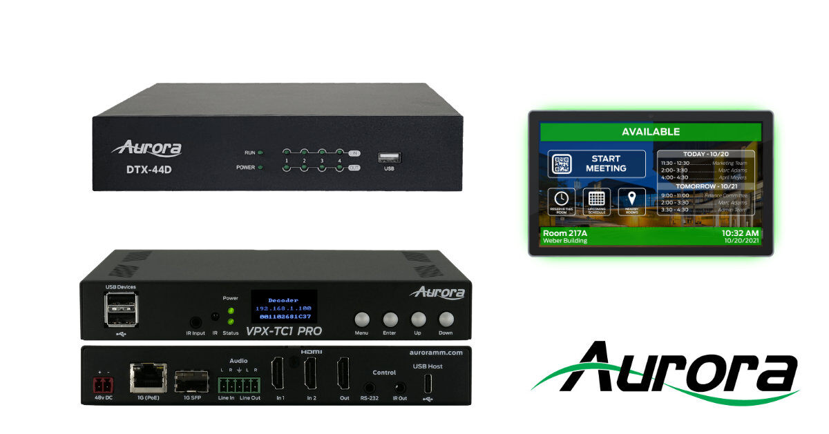 APTechPty's tweet image. Aurora Multimedia is defined by its relentless pursuit of genuine innovation. Its product and solution range includes AV over IP, audio and control solutions, HD Base T, matrixes, switchers, and more.

Find out how Aurora delivers increased productivity: hubs.ly/Q032bZ1x0