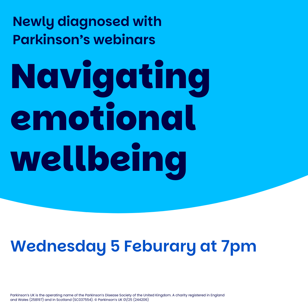 ParkinsonsUK's tweet photo. Have you recently been diagnosed with Parkinson’s? Or know someone that has? 

Join our webinar to hear our panel reflect on their diagnosis experience and how they navigated the early months.

Book your place here 👉🏻  https://t.co/sOHevzk4lr https://t.co/BWVij8n6tr