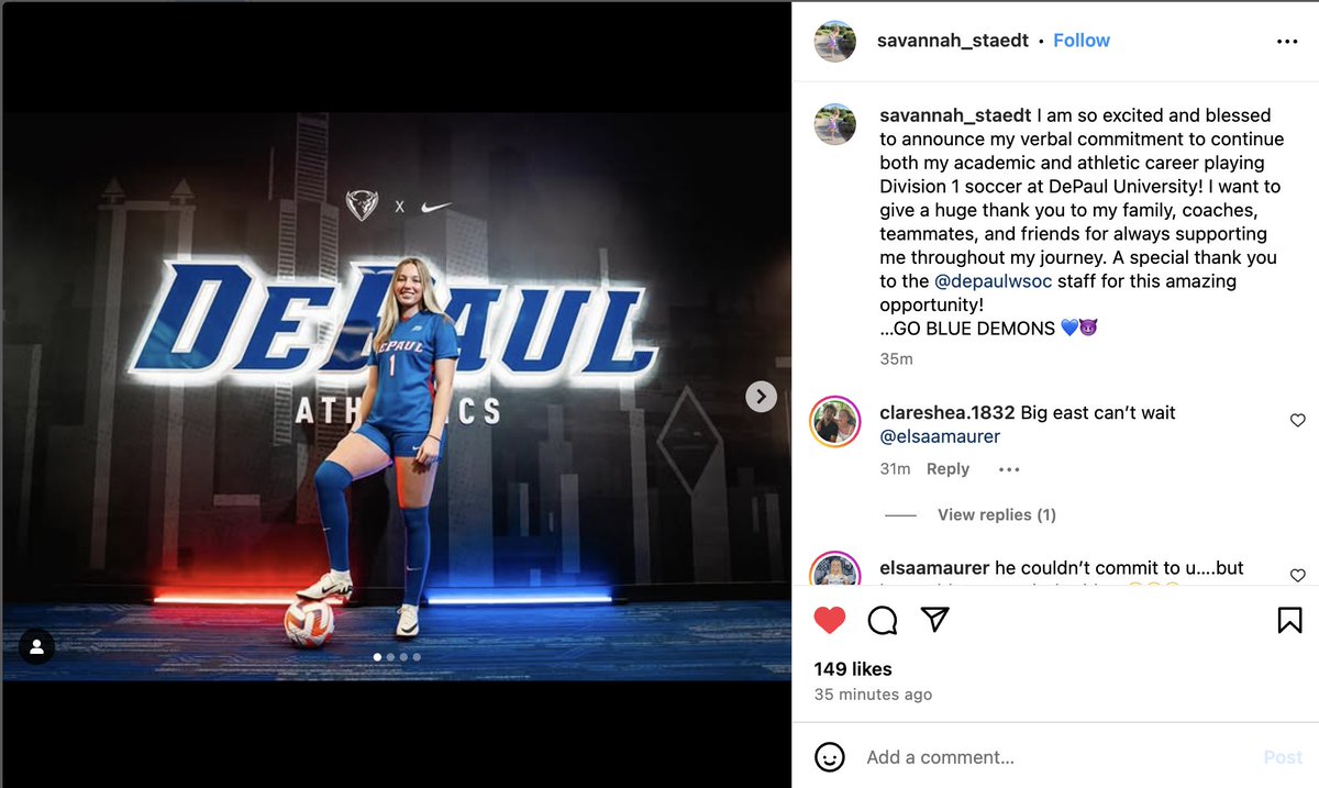 ECNL/GA/Recruiting/College Soccer (@imyouthsoccer) on Twitter photo Another #GirlsAcademy player from the Class of 2026 has verbally committed to play D1 soccer. Huge Congratulations to <a href="/savannah_staedt/">Savannah Mittelstaedt 2026</a> who is on our Top Players in the Class of 2026!! Another #GirlsAcademy player from the Class of 2026 has verbally committed to play D1 soccer. Huge Congratulations to <a href="/savannah_staedt/">Savannah Mittelstaedt 2026</a> who is on our Top Players in the Class of 2026!!