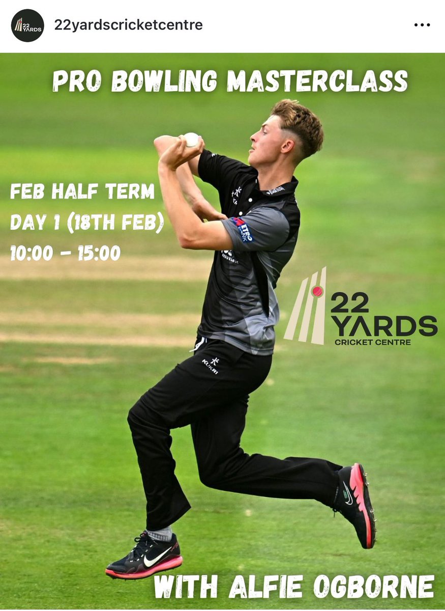 The Cricket Coaching Code Podcast (@tcccpod) on Twitter photo What a great opportunity ππ»ππ»
<a href="/AlfieOgborne/">alfie ogborne</a>
<a href="/22YardsCC/">22Yardscricketcentre</a> Cricket Camp webpage:
22yardscricketcentre.co.uk/cricket-camps
#sharingtheexperience #inspiringthefuture What a great opportunity ππ»ππ»
<a href="/AlfieOgborne/">alfie ogborne</a>
<a href="/22YardsCC/">22Yardscricketcentre</a> Cricket Camp webpage:
22yardscricketcentre.co.uk/cricket-camps
#sharingtheexperience #inspiringthefuture