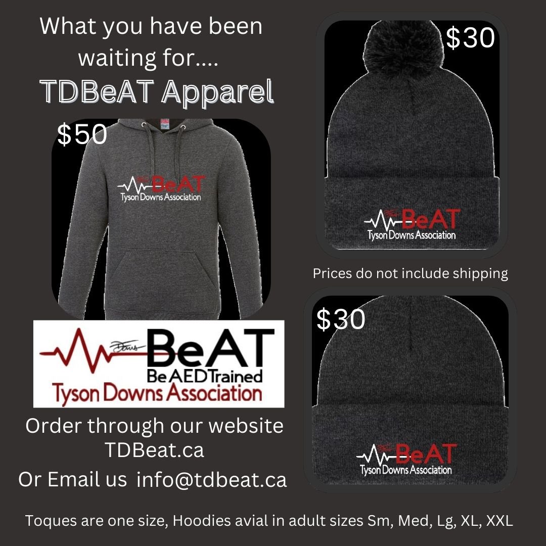 Hoodies and Toques available!  Spread the word about TDbeat!