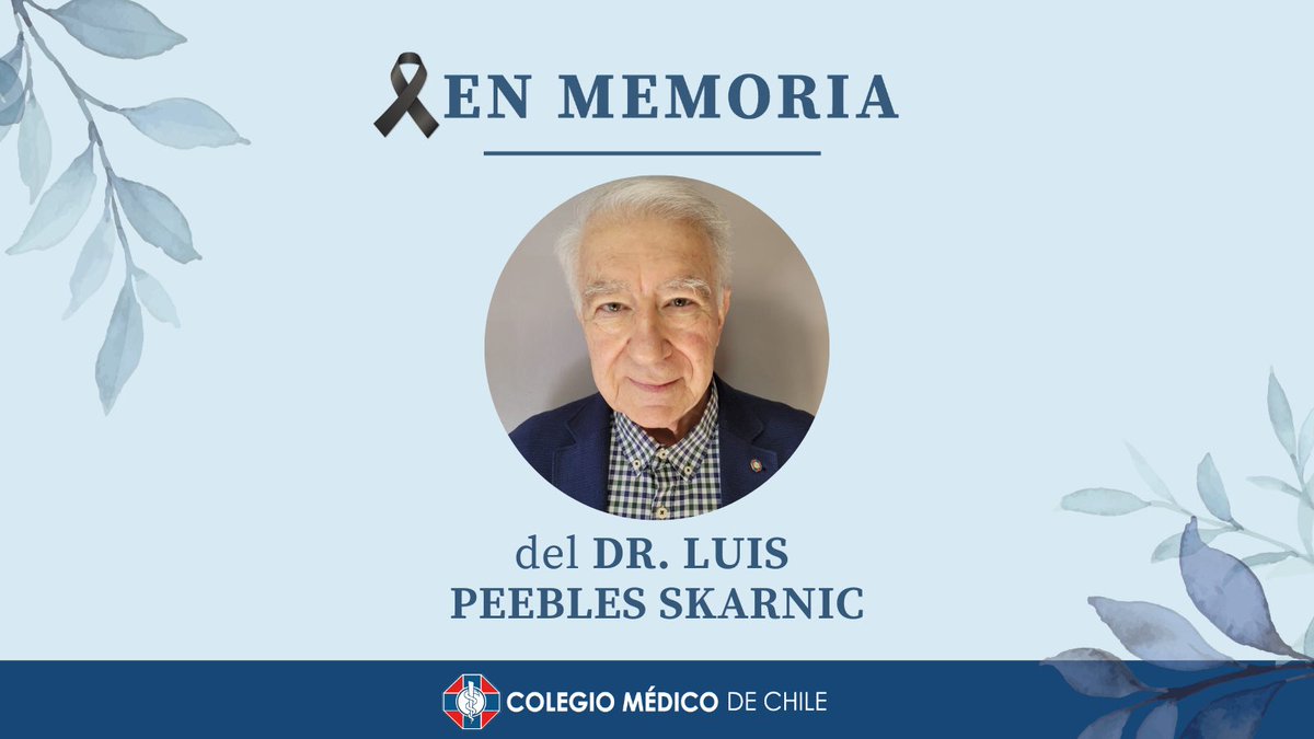 colmedchile's tweet image. [#InMemoriam]
Médico psiquiatra, con una destacada trayectoria en la defensa de los derechos humanos. Tras el Golpe de Estado, fue detenido en 1975 y permaneció en el Aeropuerto Cerrillos, la II Base Naval de Talcahuano y Colonia Dignidad. Luego de su liberación, partió al exilio…