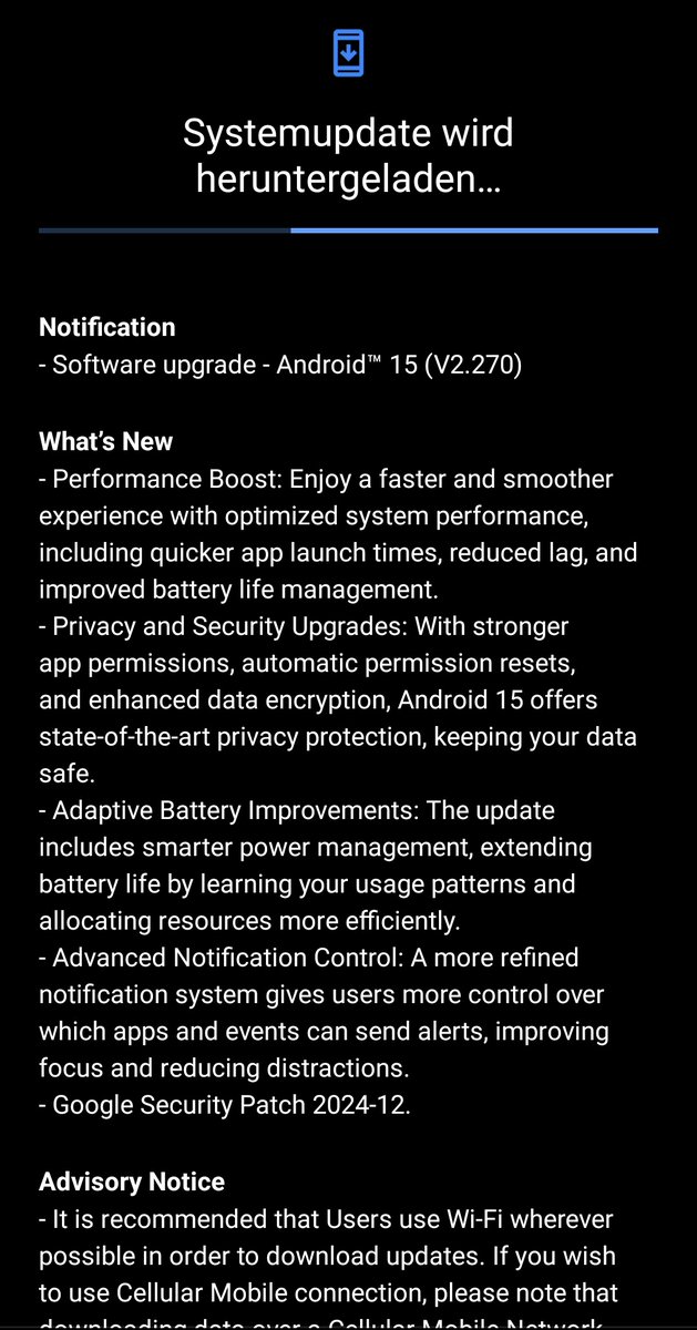 dorso10's tweet image. Android 15 update -&amp;gt; HMD Skyline 

#hmdskyline
#android15
#softwareupdate 

@HMDdevices @theoriginal086 @NokiamobBlog @Nokiapoweruser @anthonyhunter69 @Macoers