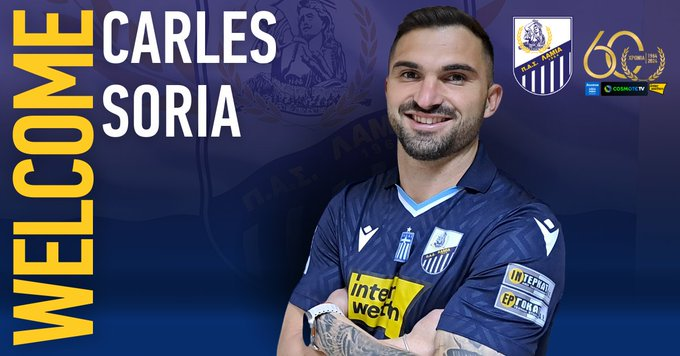 mercatosphera's tweet photo. 🇬🇷 El #PAS_Lamia ha fichado al lateral derecho español Carles Soria (28 | #PAS_Giannina) como agente libre. Firma hasta final de temporada. https://t.co/f4Z9saw02I