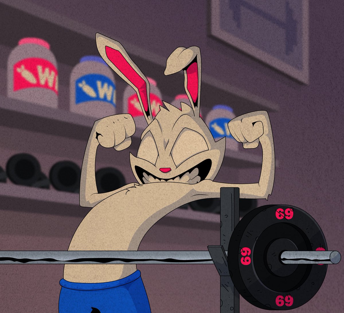 Built Rogue Strong 🐰💪