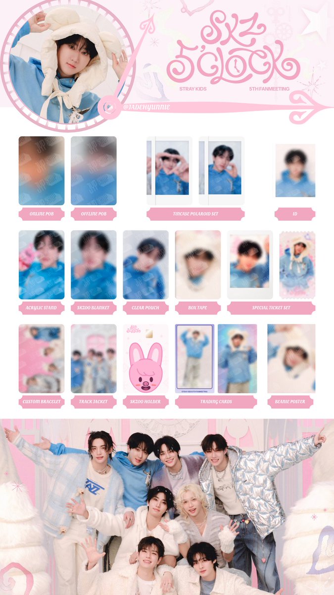 Stray Kids SKZ 5'CLOCK 5th Fanmeeting Template - updating
