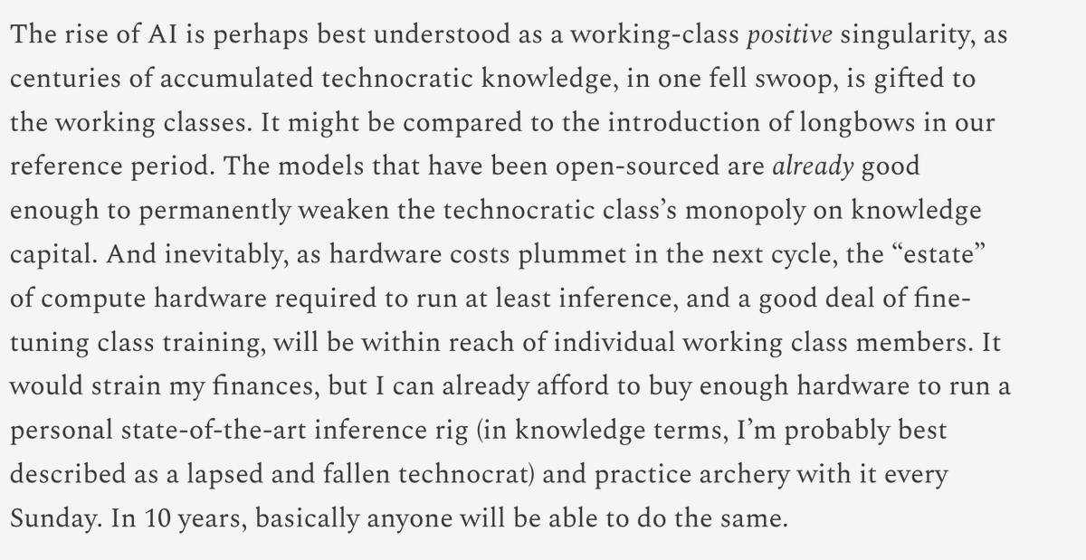 Another thought - personally education is the sea change I'm excited about most. Reading https://t.c