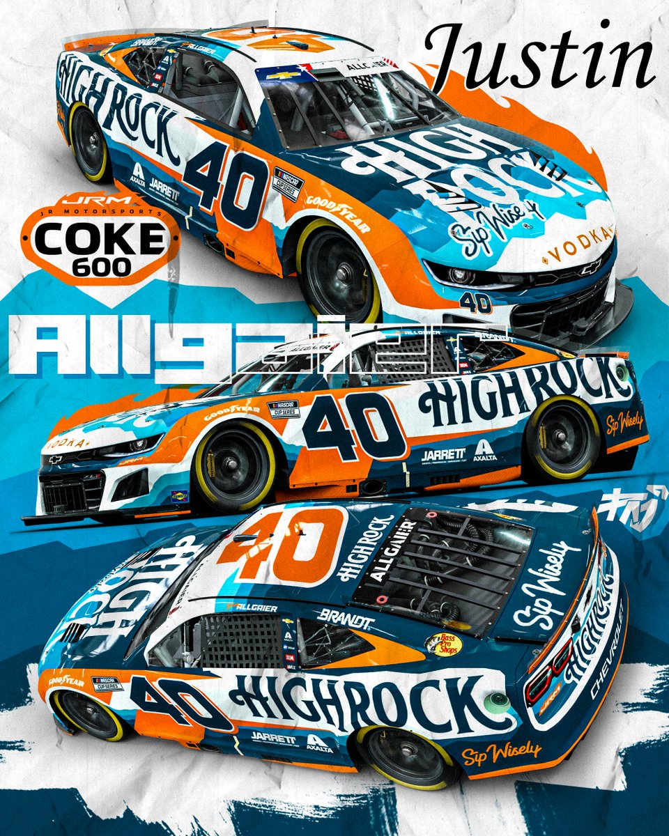 Paj (@paj_designs) on Twitter photo I definitely didn't get beaten to this idea moments before finishing it...
@jrmotorsports did say that the 40 car may run more than just the 500, could we see them stretch for another 600 miles?
<a href="/J_Allgaier/">Justin Allgaier</a> <a href="/HighRockVodka/">High Rock Vodka</a> <a href="/DaleJr/">Dale Earnhardt Jr.</a> concept.
#highrockvodka #dalejr I definitely didn't get beaten to this idea moments before finishing it...
@jrmotorsports did say that the 40 car may run more than just the 500, could we see them stretch for another 600 miles?
<a href="/J_Allgaier/">Justin Allgaier</a> <a href="/HighRockVodka/">High Rock Vodka</a> <a href="/DaleJr/">Dale Earnhardt Jr.</a> concept.
#highrockvodka #dalejr