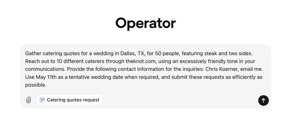 mhp_guy's tweet image. Update: Mind still blown. 

Today I learned you can have multiple ChatGPT Operators running at the same time in different tabs.

I used them to:

- Request samples of free products on Alibaba
- Find a $69 nonstop round trip flight from DFW to LAX
- Find underpriced pizza ovens on…