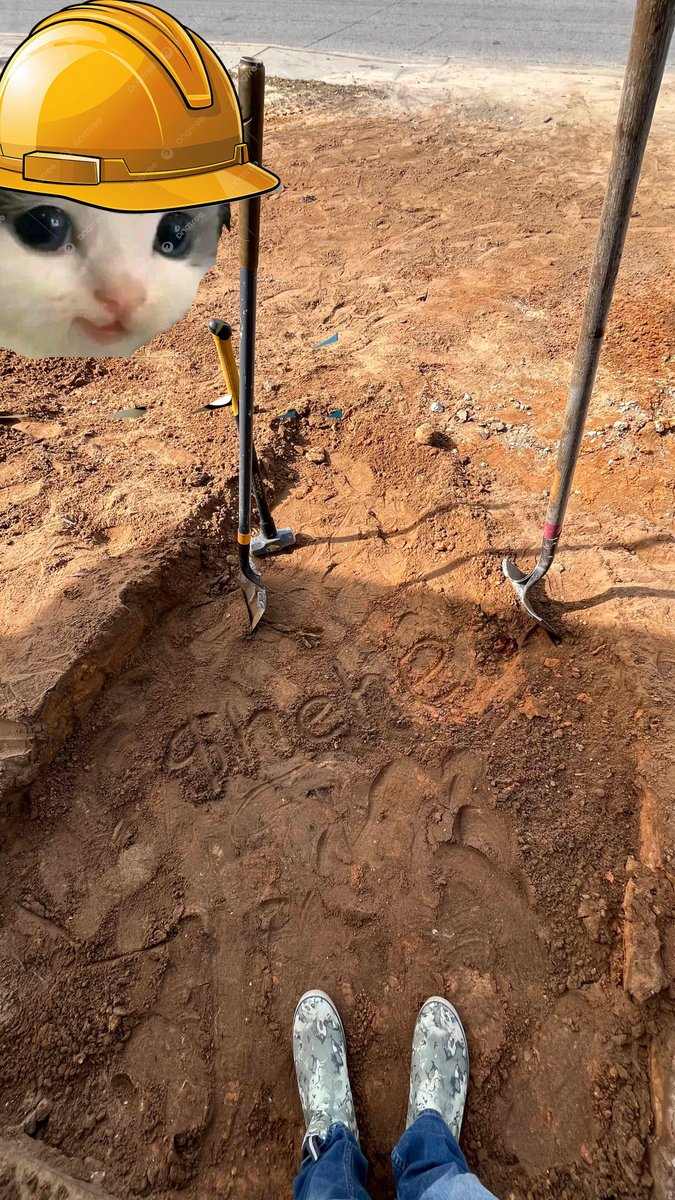 $HEHE pulled up to the jobsite today to help pour concrete #BlueCollarHEHE