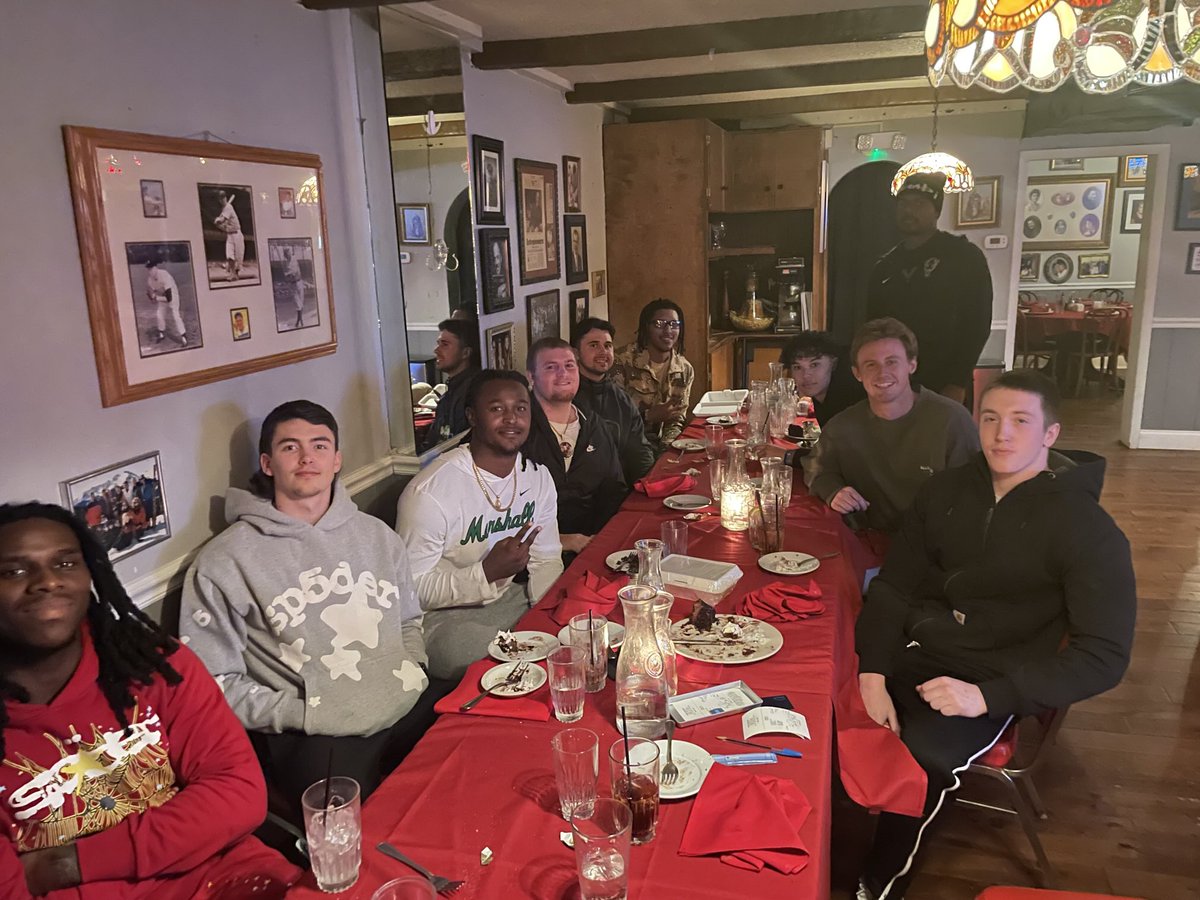 Rod Smith (@coachrsmith1) on Twitter photo A little QB “fellowship” and a TREMENDOUS dinner at <a href="/EatRoccos/">Rocco's Ristorante </a> tonight! Thank you for your hospitality and excellent Italian food! #WeAreMarshall 🟢⚫️⚪️🦬 A little QB “fellowship” and a TREMENDOUS dinner at <a href="/EatRoccos/">Rocco's Ristorante </a> tonight! Thank you for your hospitality and excellent Italian food! #WeAreMarshall 🟢⚫️⚪️🦬