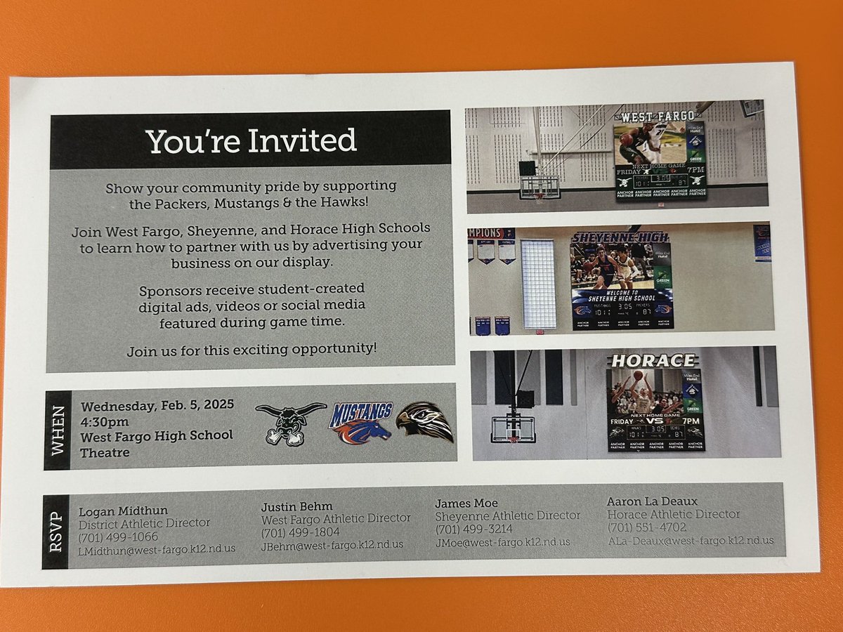 Sheyenne Community Members, check out a new project that Sheyenne Activities is looking to bring into the gymnasium area. Reach out to me if you have questions as this new project would be a huge addition to our programs!