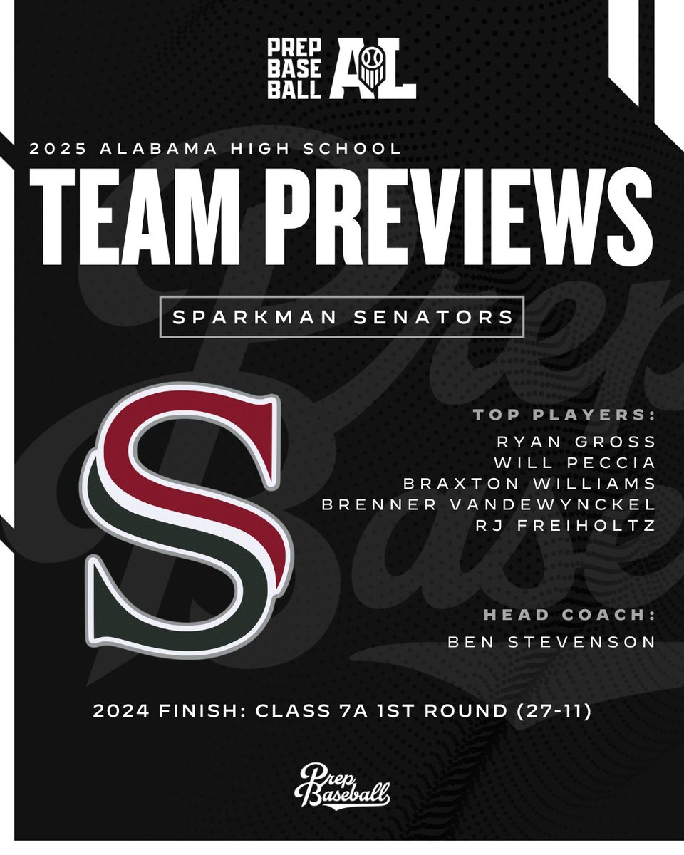𝟐𝟎𝟐𝟓 𝐒𝐩𝐚𝐫𝐤𝐦𝐚𝐧 𝐒𝐞𝐧𝐚𝐭𝐨𝐫𝐬 𝐏𝐫𝐞𝐯𝐢𝐞𝐰 🔍

The Senators enter the season aiming for their fifth straight playoff appearance in Class 7A in 2025, bolstered by several key returners at the plate &amp; on the mound.

Notable returners, team outlook, &amp; more below. ⤵️