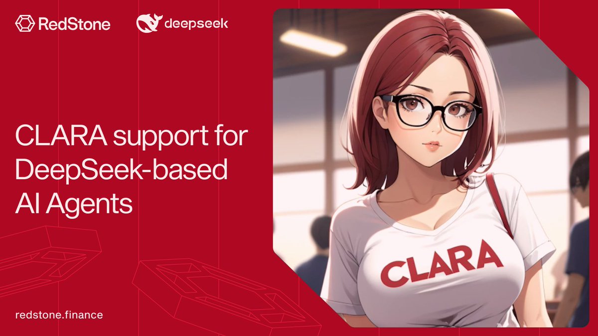 redstone_defi's tweet image. CLARA now supports @deepseek_ai

AI agents using DeepSeek models can easily integrate CLARA for inter-agent communication.

Using CLARA, agents using DeepSeek could even communicate with agents built using @elizaOS or @virtuals_io.