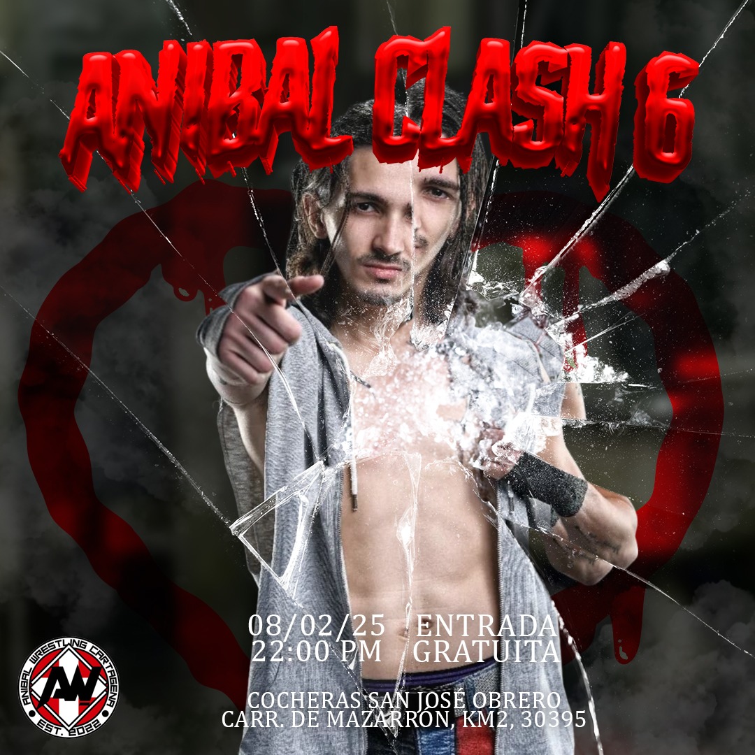LLEGÓ ANIBAL CLASH 6. 🤼‍♂️⚔️🏛️

📌Cocheras San José Obrero, Carretera de Mazarrón, KM2, 30395
🗓️ 8 de febrero, 2025.
⏰22:00 PM
🆓ENTRADA GRATUITA.
