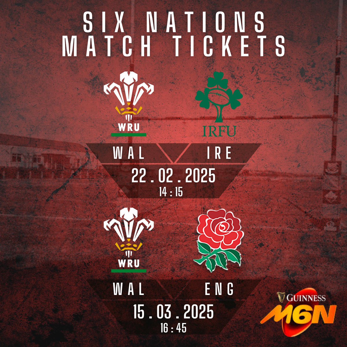 Six Nations Matchday Tickets🏉

There are still a few tickets available to purchase through the club. For more information regarding tickets please contact Andrew Yeates- 07973 257019