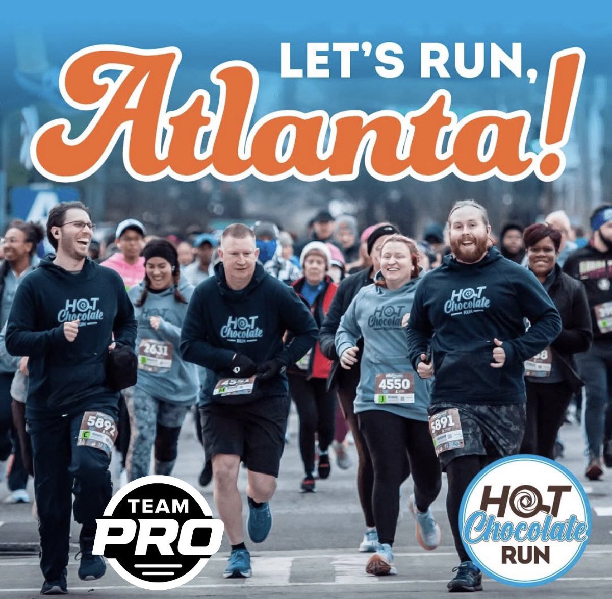 wortholomew's tweet image. Sweet! What’s next? Oh, right…Sweet!

I’m excited to run the @HotChocolate15k in Atlanta. THANKS to @PROCompression for the opportunity. Let’s go!🍫👊

Base 📷: Hot Chocolate 15K; Team PRO logo: PRO Compression.

#PROCompressionAmbassador #PowerYourPassion #KeepItTight #RunChat