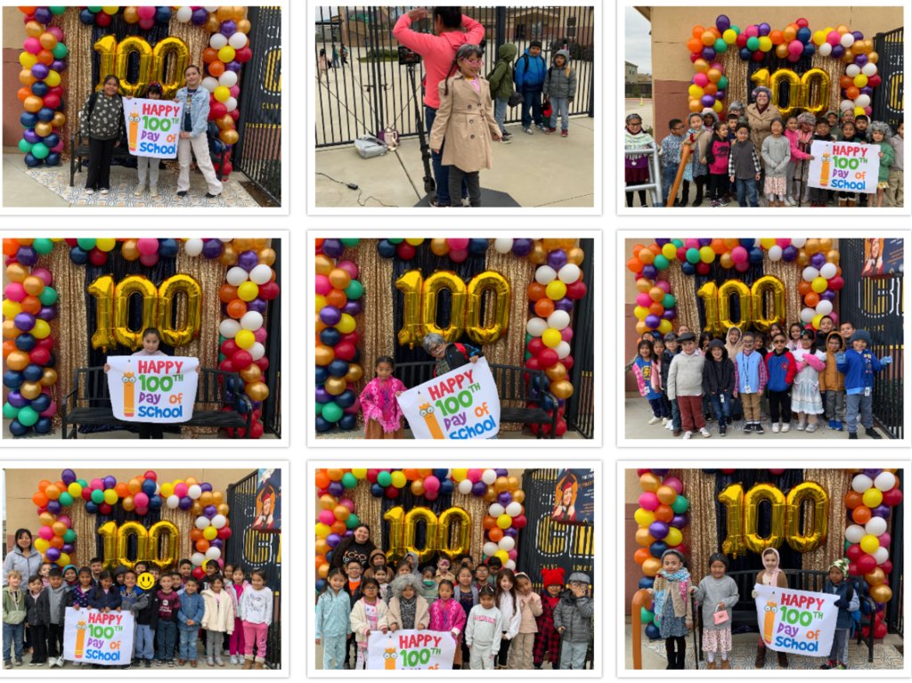 🎉 Let’s Celebrate 100 Days of School! 🎉

Don't forget to join the fun and participate TODAY! We’re excited to showcase the creativity of our students and staff throughout the day!