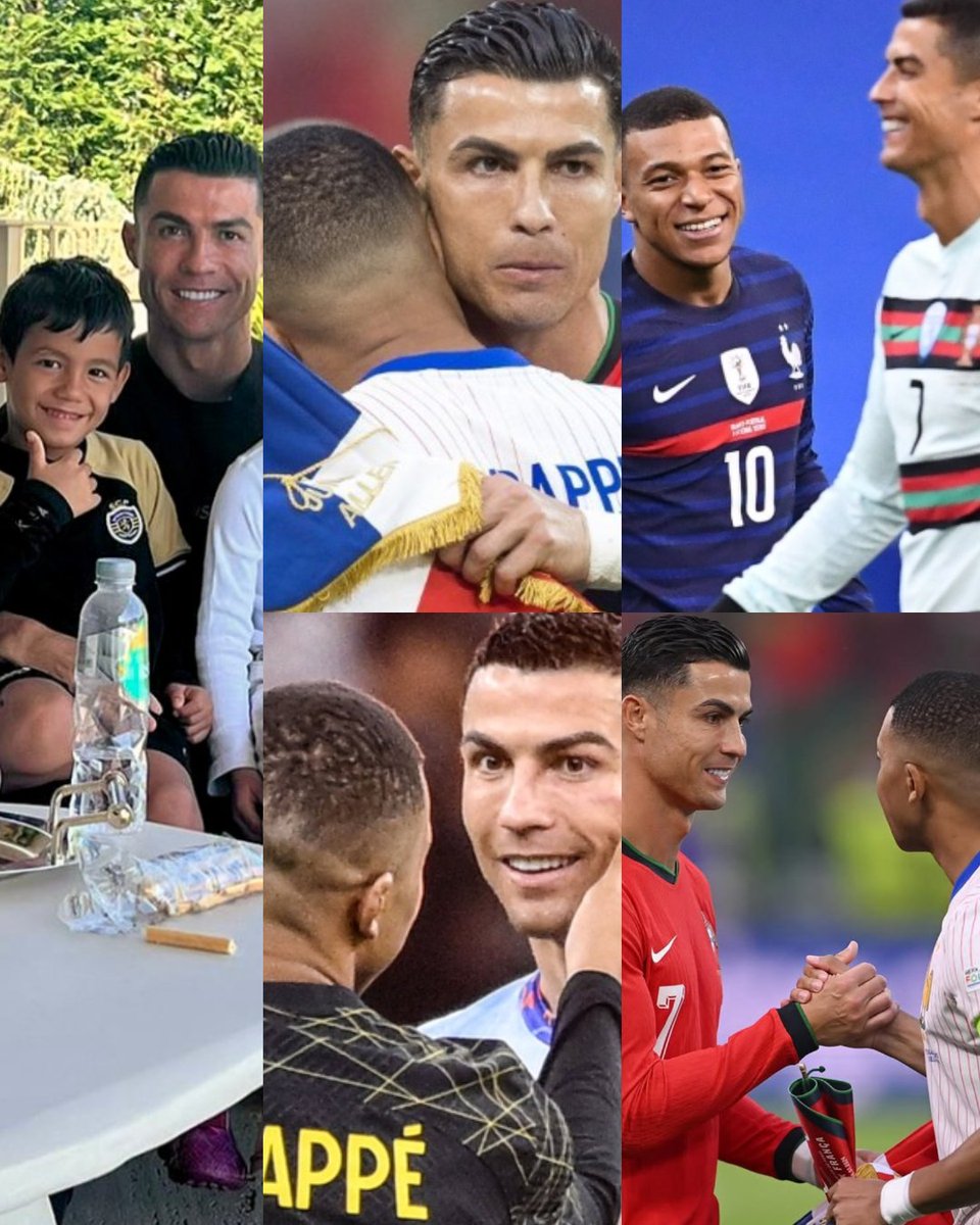 — CRISTIANO RONALDO (La Sexta): “A mi hijo Mateo le gusta mucho Mbappé. Me pica, a veces, me dice: ‘Papá, Mbappé es mejor que tú’. Le digo: ‘No, papá es mejor que Mbappé, yo tengo más goles que él (risas)”.

Pronto Mateo crecerá y se dará cuenta que su papá es el máximo ídolo y