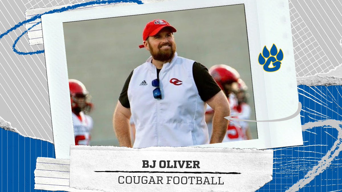 GCSsportstweets's tweet image. 🏈 Cougar Football 🏈

Goodpasture welcomes BJ Oliver as our new Offensive Line &amp;amp; Run Game Coordinator!
Oliver played at Austin Peay and, in 5 seasons, has coached 10 Offensive Linemen who went on to play in college.
Let's Go Cougars!