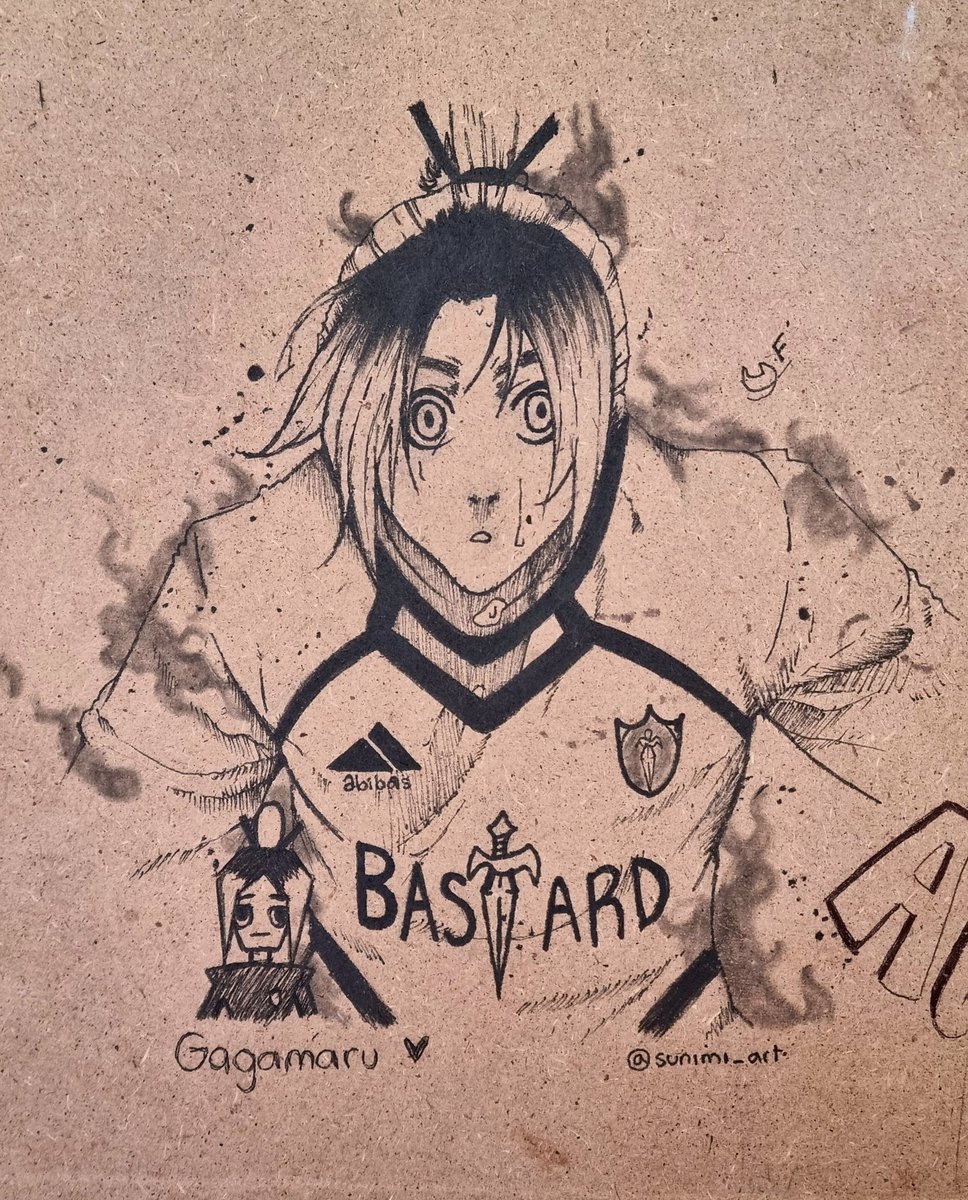 Sunimi_art's tweet photo. Gagamaru again 🖤⚽ But this time, manga artstyle 

#fanart #bluelock #gagamaru #art #artist #drawing #ink https://t.co/lBMwezyhVF