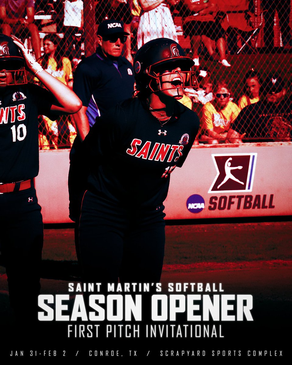 Saint Martin's Saints (@smusaints) on Twitter photo We are just DAYS away from the 2025 softball season as <a href="/SMUSaints_SB/">Saint Martin's Softball</a> heads to Conroe, TX to compete in the First Pitch Invitational!
Get details & other information at smusaints.com/sports/softball! We are just DAYS away from the 2025 softball season as <a href="/SMUSaints_SB/">Saint Martin's Softball</a> heads to Conroe, TX to compete in the First Pitch Invitational!
Get details & other information at smusaints.com/sports/softball!