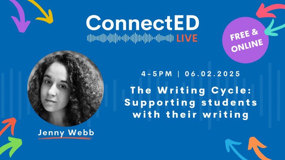 Laura Senior (@laura_j_senior) on Twitter photo It’s not too late to sign up for this FREE #ConnectED Live event with <a href="/FunkyPedagogy/">Jennifer Webb</a> on 6th Feb 4-5pm on the writing cycle. Use the link below to sign up 👇
events.teams.microsoft.com/event/7a6434be…
<a href="/BeckfootTL/">Beckfoot Teaching and Learning</a>
<a href="/BeckfootTrust/">Beckfoot Trust</a> It’s not too late to sign up for this FREE #ConnectED Live event with <a href="/FunkyPedagogy/">Jennifer Webb</a> on 6th Feb 4-5pm on the writing cycle. Use the link below to sign up 👇
events.teams.microsoft.com/event/7a6434be…
<a href="/BeckfootTL/">Beckfoot Teaching and Learning</a>
<a href="/BeckfootTrust/">Beckfoot Trust</a>