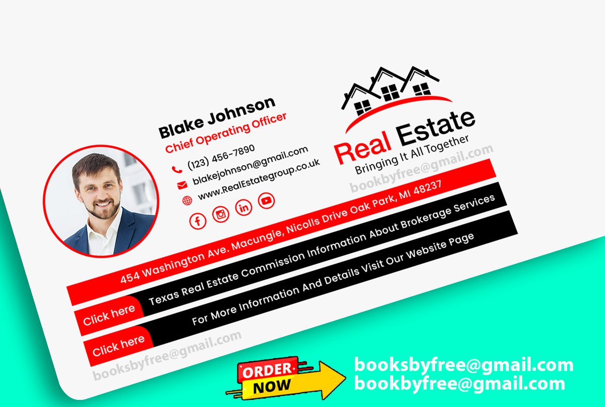 EmailSignature0's tweet image. Professional email signature |
I&apos;m a professional HTML email signature expert and also a Real Estate email signature. I can code professionally in an HTML email signature that can be used in your email. 
#htmlsignature
#emailsignature
#outlooksignature
#animatedemailsignature