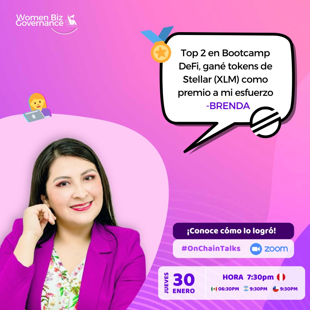 brendahidalgo25's tweet photo. Le pediste al oráculo de las #blockchain tu primer empleo, tus estudios o un viaje pagado y te lo cumplió? 🥳✨️

Ven al #OnchainTalks y conoce más de lo que están haciendo las blockchains y cómo están transformando vidas😎!

📅 Jueves 30/01, 7:30 pm 🇵🇪
https://t.co/ZQ5xNlk61q https://t.co/G90rgKY8zo