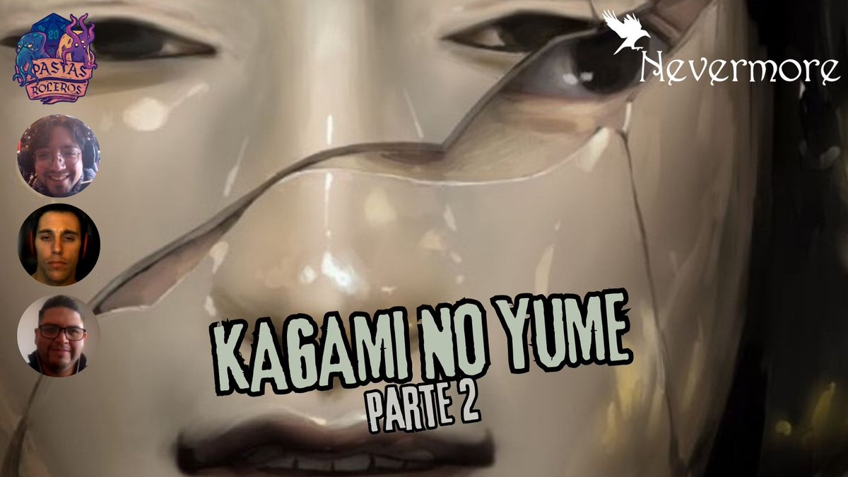 Kagami no Yume - Parte 2/3 #Nevermore de <a href="/Perversod20/">Perverso d20</a> <a href="/HombreSinTildes/">Ángel D.R.</a> 
Entretejido en el destino, el hilo jamás se cortó. Rojos los dedos, rojo el cuello, rojo el sueño que nos ató.
youtu.be/OQlZPFmuryo

open.spotify.com/episode/6xTvRL…

#juegosderol #partidaderol #actualplay #Poe