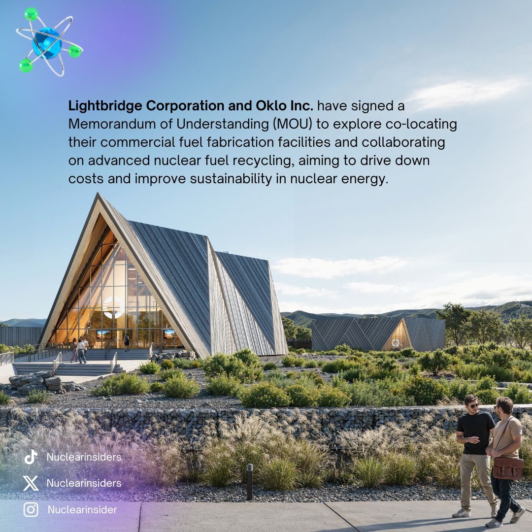 NuclearInsiders's tweet photo. #lightbridge and #oklo are collaborating!!
This is super exciting news! ⚡️🌱😄
#nuclearenergy #nuclearpower #power #energy #climate #cleanenergy #stockmarketcrash https://t.co/lcDZjBiemM